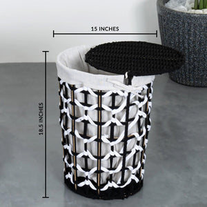 Bright Wash Cylindrical Laundry Basket (MEDIUM)