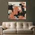 Abstract Fusion of Colors 100% Handmade Wall Abstract Paintings (40 x 40 Inches)