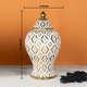 Golden Tranquility Ceramic Vase & Decorative Showpiece - Big