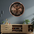 Time Flow Wall clock With Moving Gear Mechanism