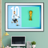 Messi's World Cup Victory Trophy Protruding Out Shadow Box