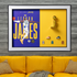 Lebron James Los Angeles Lakers With NBA Replica Trophy Protruding Out  Shadow Box