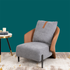 Metropolitan Haven Lounge Chair - Gray and Brown