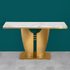 Majestic Foyer Console Table for Home (Stainless Steel)