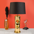Contemporary Gold Elliptical Table Lamp