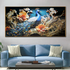 Golden Peacock Serenade Crystal Glass Decorative Wall painting Art & Wall Decoration items