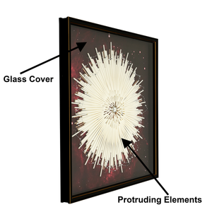 Whispering Floral Shadow box - Red