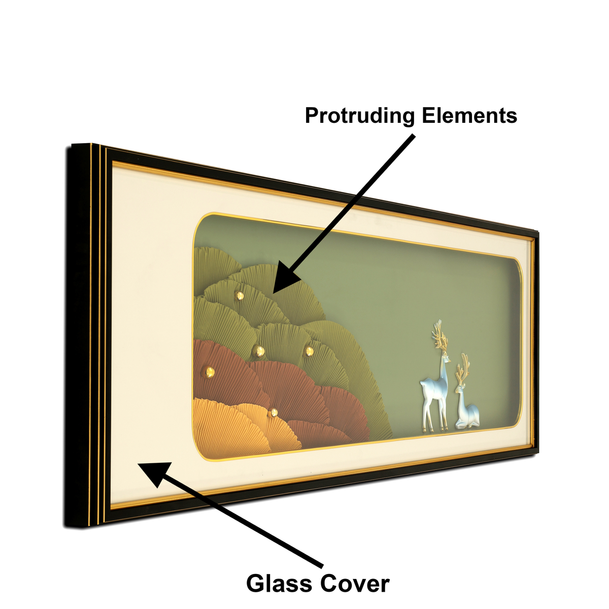 Wildlife Retreat Wall Decoration Shadow Box Set of 3 Dekor Company