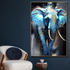 Elephantine Elegance Crystal Glass Wall Paintings For Home