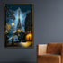 Parisian Skyline of the Eiffel Tower Crystal Glass Painting