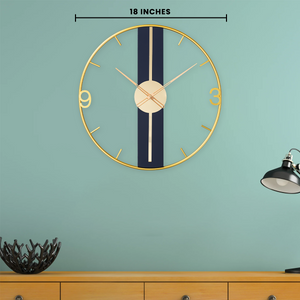 Circular Metal Blossom Wall Clock