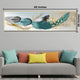 Coloured Feathers Stretched Canvas Print