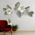 Long Beach Vintage Styled Florals Wall Decoration Metal Wall Art - Gold Foil Work