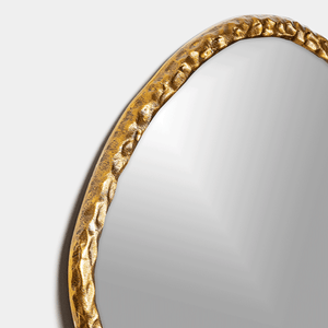 Dutch Antique Brass Finish Decorative Mirror