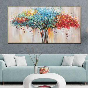 Colourful Graphic Tree Hand Painting