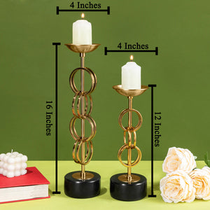 Spiralling Beauty Candle Stand - Set of 2