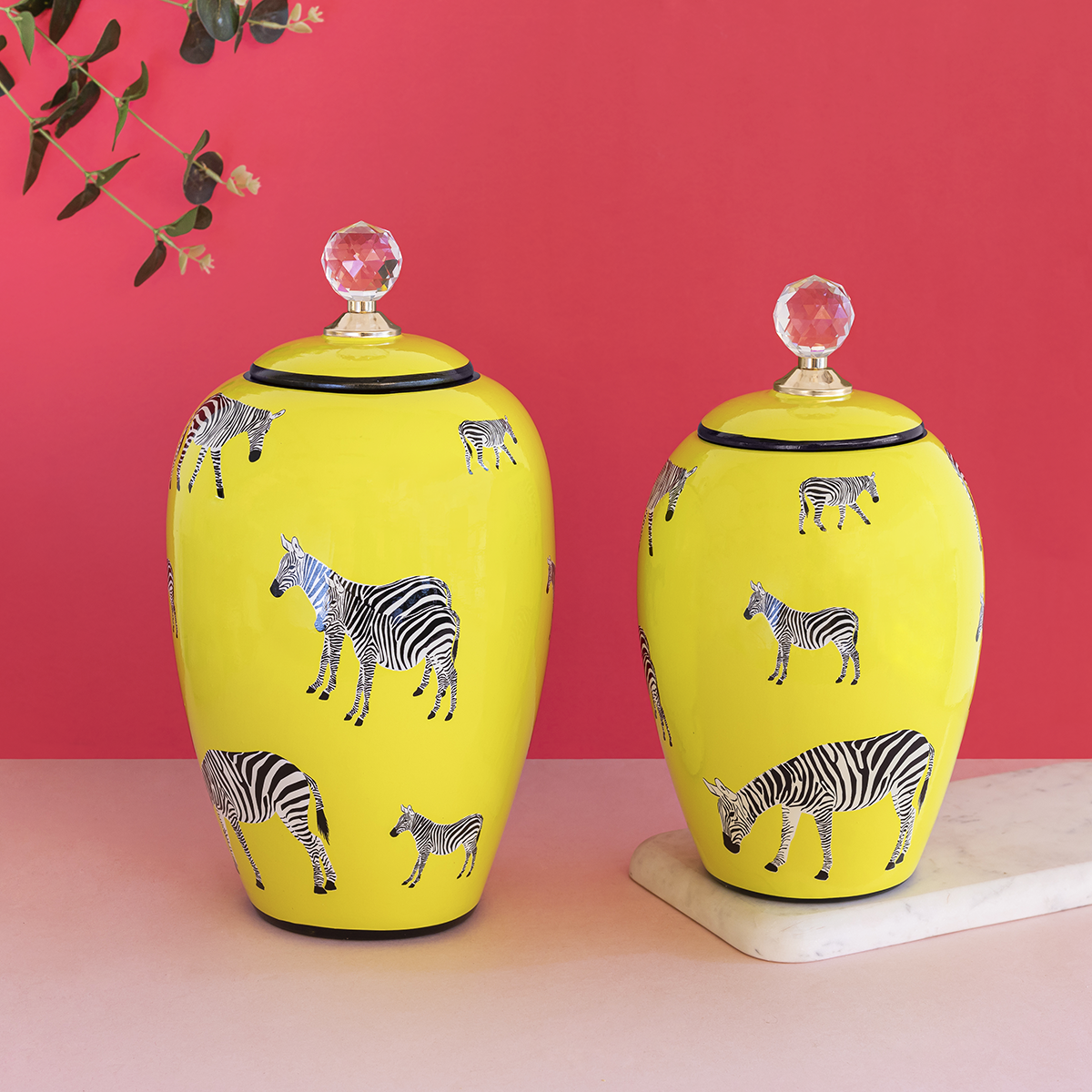 Courtyard Ceramic Vases And Showpieces Pair Dekor Company
