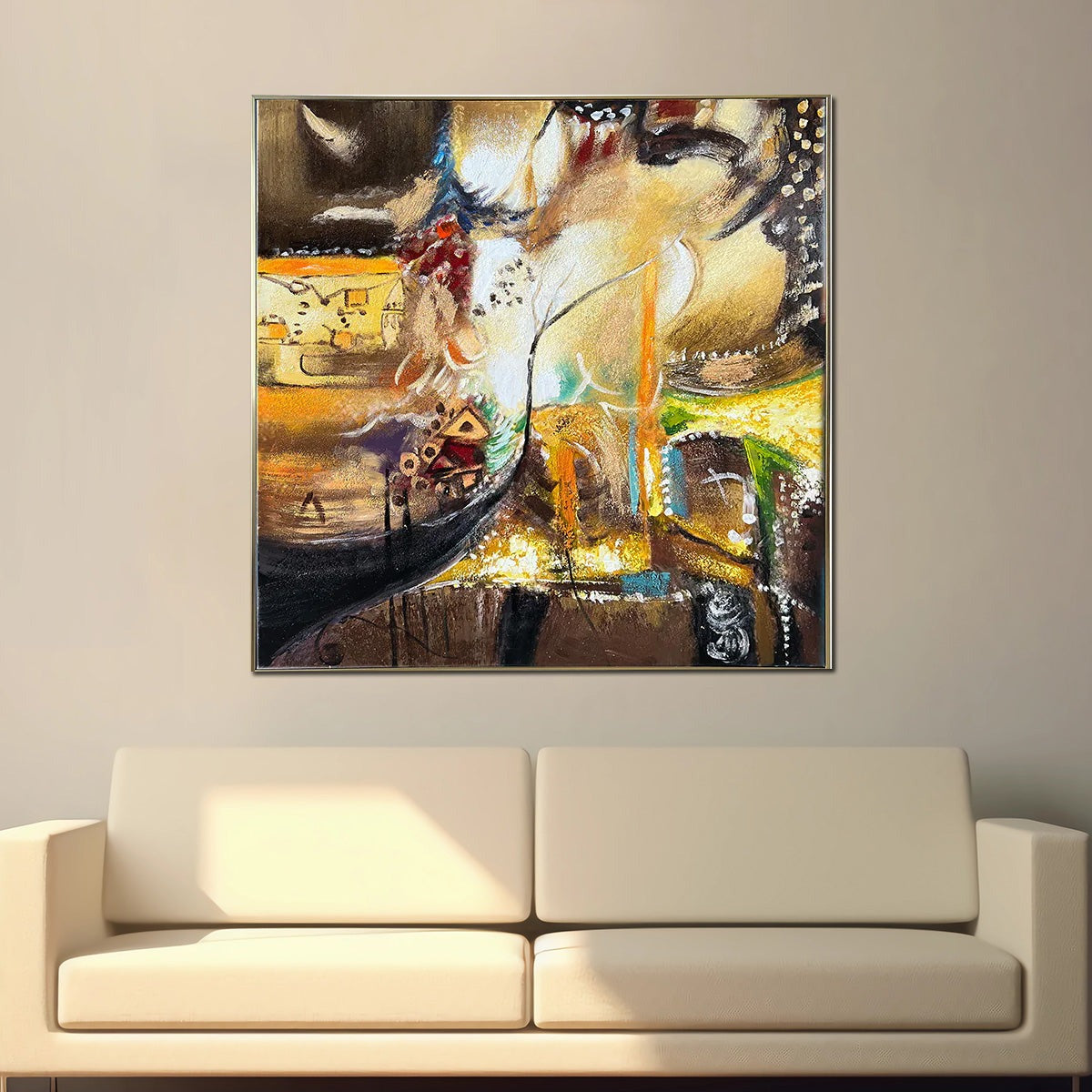 Artistic Rhapsody Handpainted Wall Painting