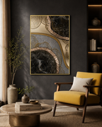 Circles of Life Framed Canvas Wall painting Art
