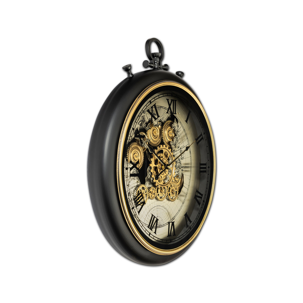 Time Sypher Luxury Designer Wall Clock With Moving Gear Mechanism Buy Wall Clock Online(Steel Body)