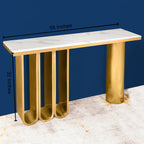 Modern Minimalist Console Table - Stainless Steel