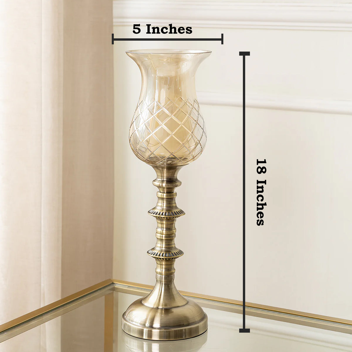 Lustre Haven Candle Stand For Dining Table