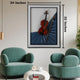 Transcendent Euphoria Pop Art Shadow Box Wall Decoration Piece - Brown