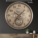 Infinity Dial Luxury Antique Wall Clock For Living Room With Moving Gear Mechanism Buy Wall Clock Online - Medium (Steel Body)