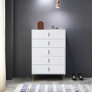 Classic Elegance Five-Drawer Cabinet