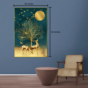 Yellow Tree of Life Stretched Canvas Print