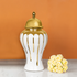 Golden Blossom Ceramic Vase & Decorative Showpiece - Big