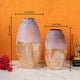 Desert Sands Handblown Glass Vases - Set of 2