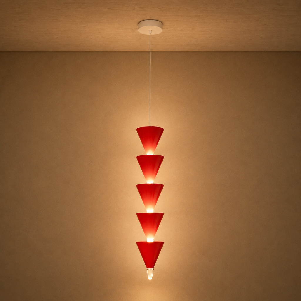 Rovena Ceiling Light For Home & Home Decoration Item - Red (Italian Designer Collection)