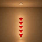 Rovena Ceiling Light For Home & Home Decoration Item - Red (Italian Designer Collection)