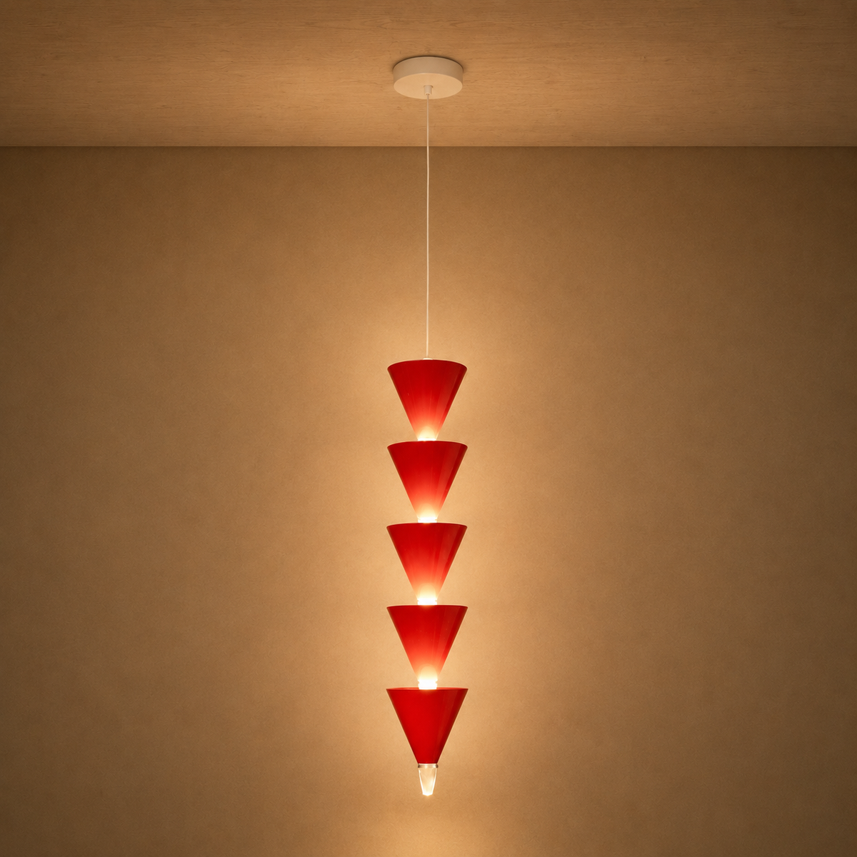 Rovena Ceiling Light For Home & Home Decoration Item - Red (Italian Designer Collection)