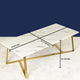 Feeling Delight Rectangular Centre Table Design For Home (STAINLESS STEEL)