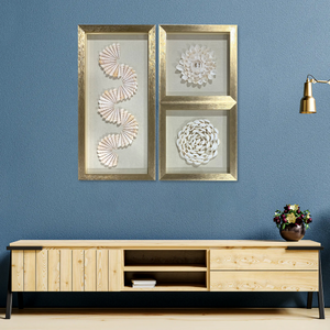 Garden of White Tranquility Shadow Box