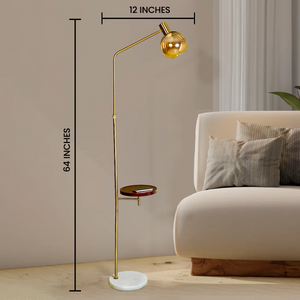 Bohemian Macrame Floor Lamp for Living Room