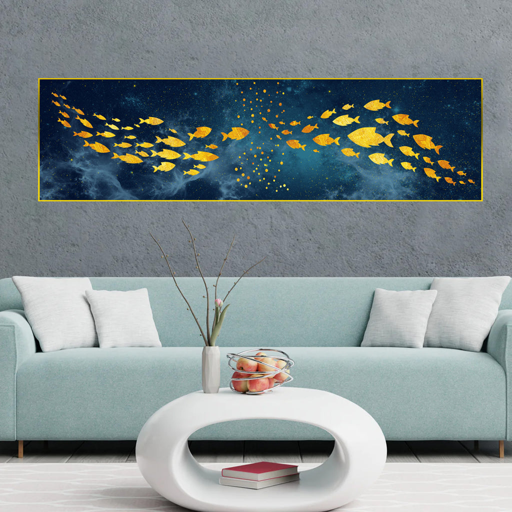 The Italian Azure Framed Canvas Wall Art