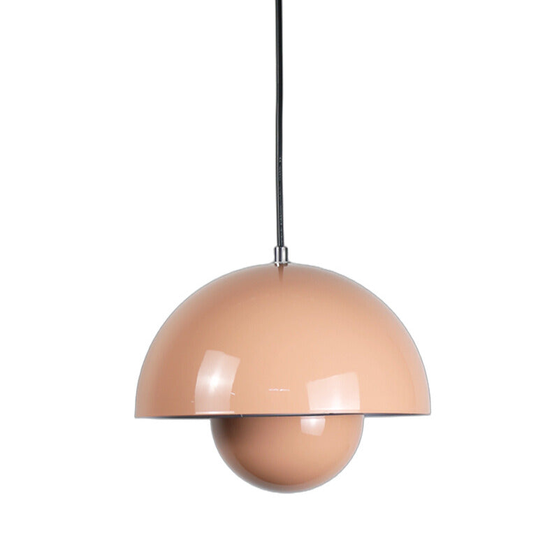 Vibe Dome Pendant Light For Home & Item for Home Decoration  - Peach