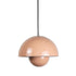 Vibe Dome Pendant Light For Home & Item for Home Decoration  - Peach