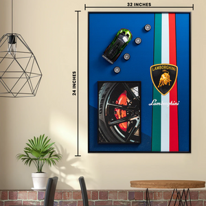 Lamborghini Legacy Pop Art Shadow Box