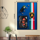 Lamborghini Legacy Pop Art Shadow Box