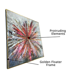 Luminescent Cascade Resin Art Wall Painting