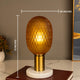 Amaryllis Glass designer table lamp - Yellow Glass Shade