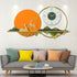 Wild Sunrise  Metal Art Wall Clocks for the Home Buy Wall Clock Online