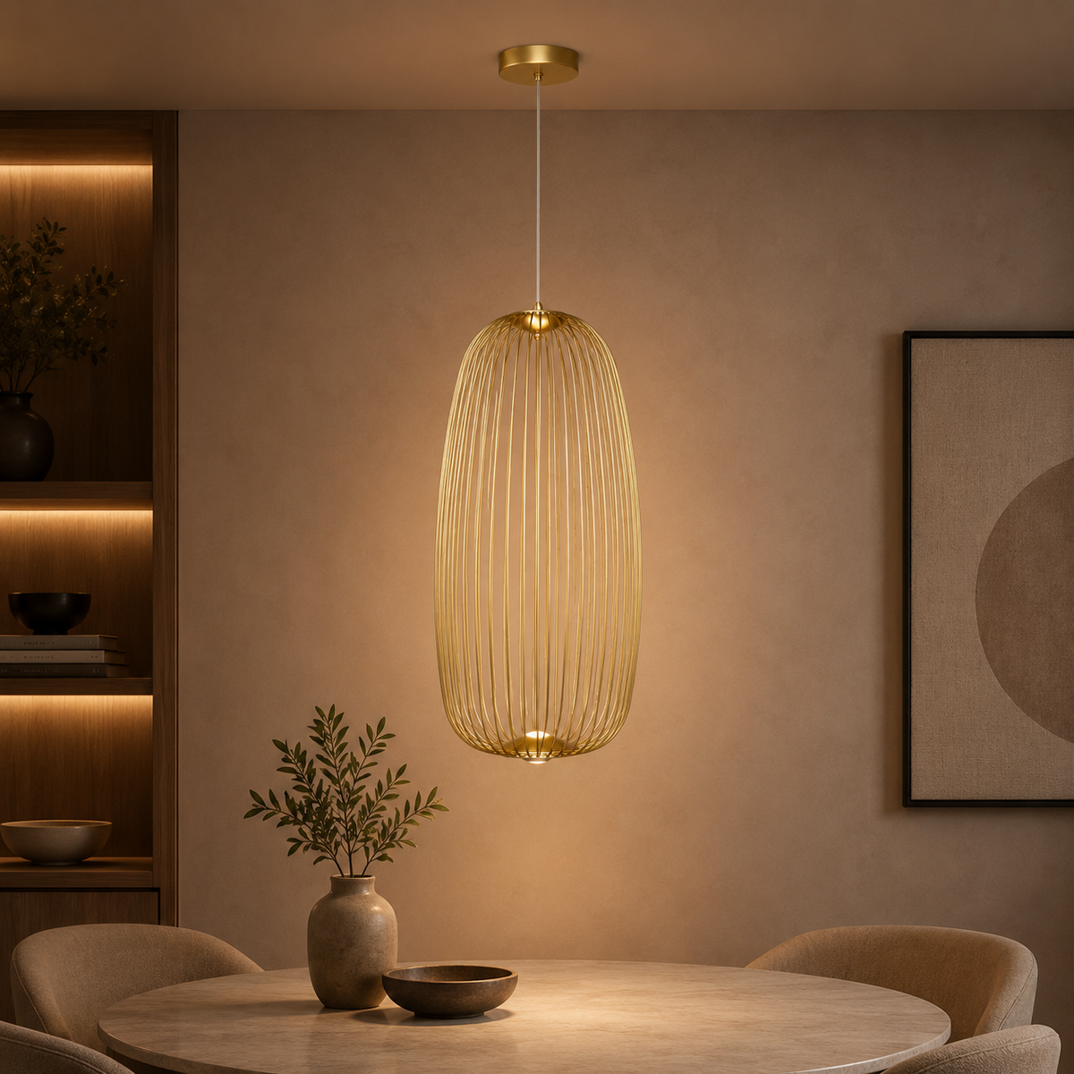 Orvian Ceiling Light For Home & Home Decoration Item - Oval (Italian Designer Collection)
