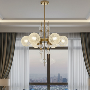 The Moonstone Crown Chandelier Light For Living Room