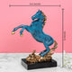 Skyward Blue Horse Decorative Showpiece