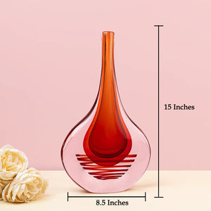 The Ocean Prism Handblown Glass Decorative Vase